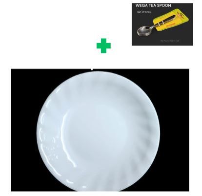 [ SHOP SMART AND SAVE BIG AT AN AMAZING OFFER PRICE 🤩🤩✨ !!! ] 6Pcs Brand New Very Quality Durable & Stylish Oasis Melamine Soup Plate 🍽️ 8.6" (22cm)🍲. That Comes With a Free Set of Spoons