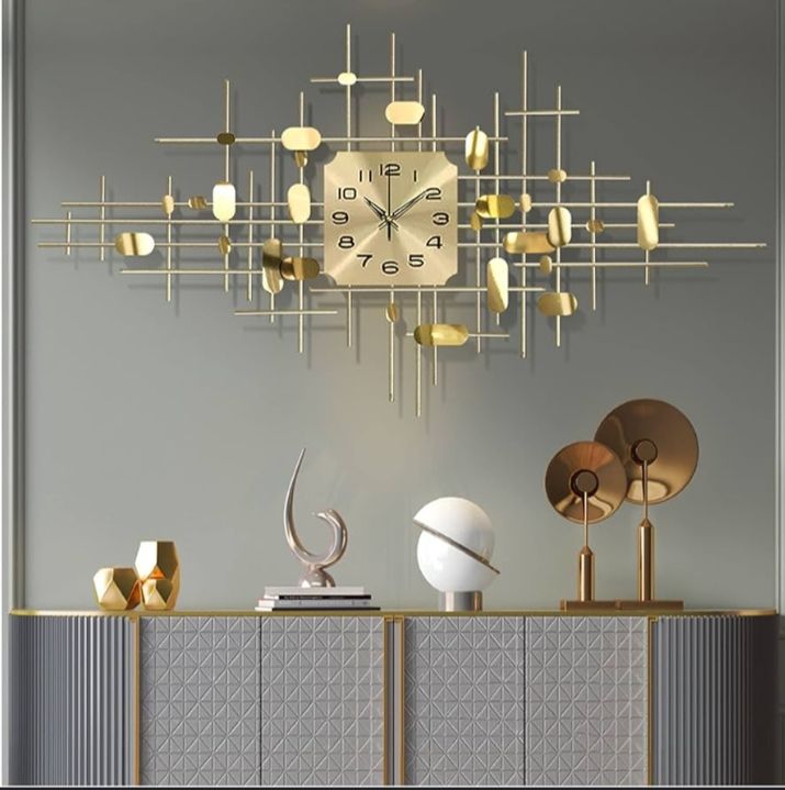 [ SHOP SMART AND SAVE BIG AT AN AMAZING OFFER PRICE 🤩🤩✨ !!! ] 1Pc Brand New Very Quality Durable & Stylish 3D creative iron wall clock,home decor Size 65*100cm