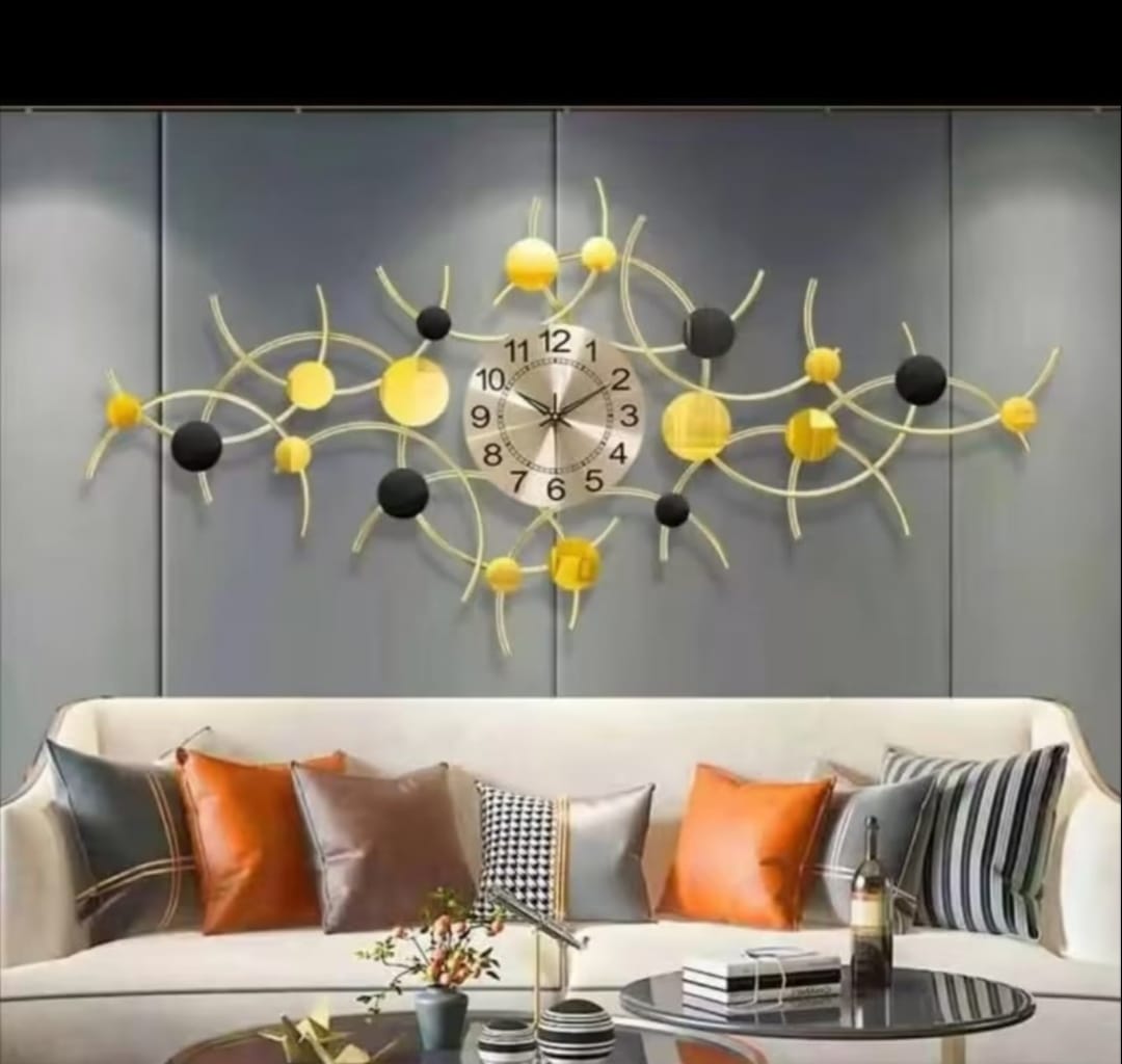 [ SHOP SMART AND SAVE BIG AT AN AMAZING OFFER PRICE 🤩🤩✨ !!! ] 1Pc Brand New Very Quality Durable & Stylish 3D creative iron wall clock,home decor Size 65*100cm