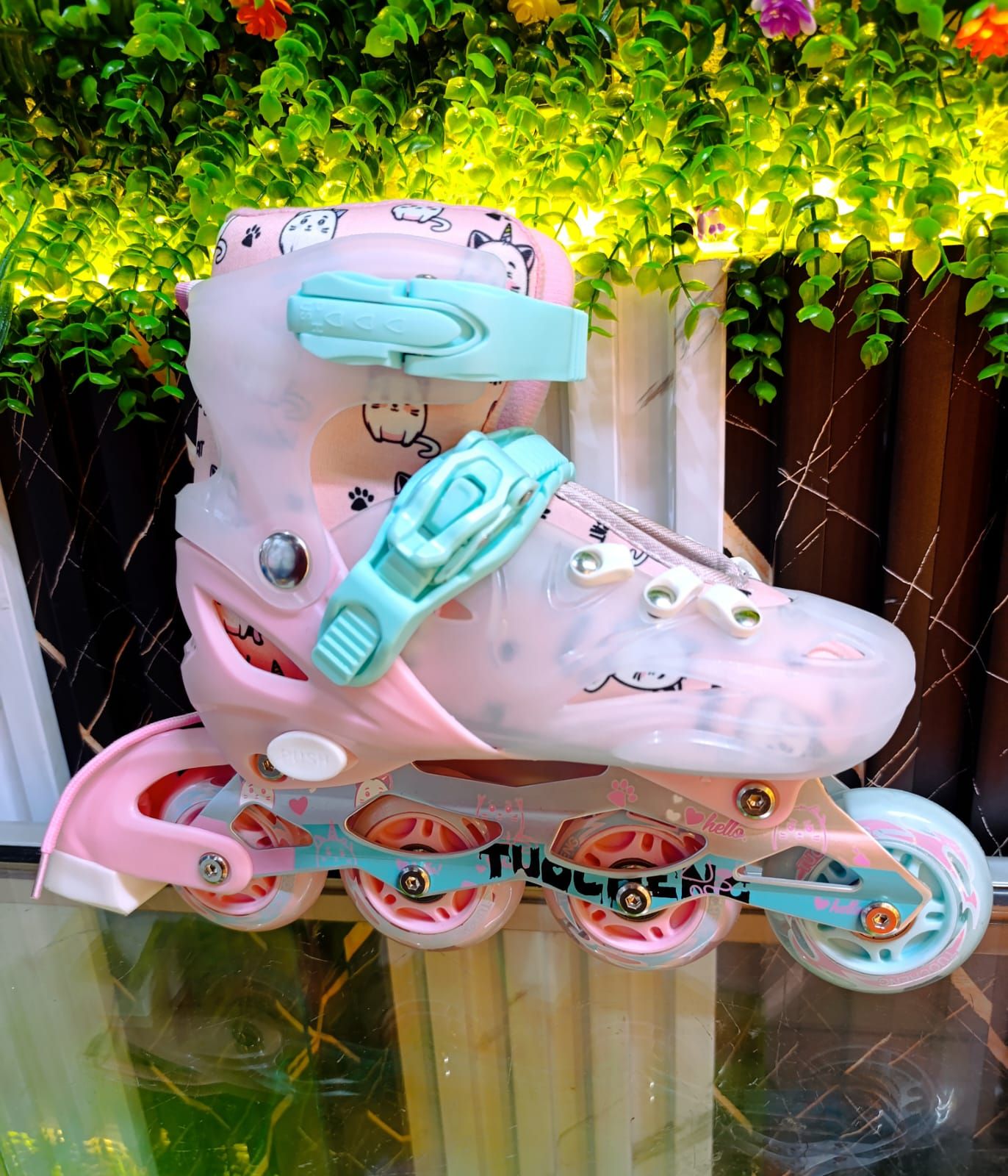 🌈 SPECIAL DISCOUNT 🌈 - 4 SIZE ADJUSTABLE SOFT BOOT SKATES WITH DURABLE PU WHEELS, COMFY & SAFE FOR KIDS & TEENS