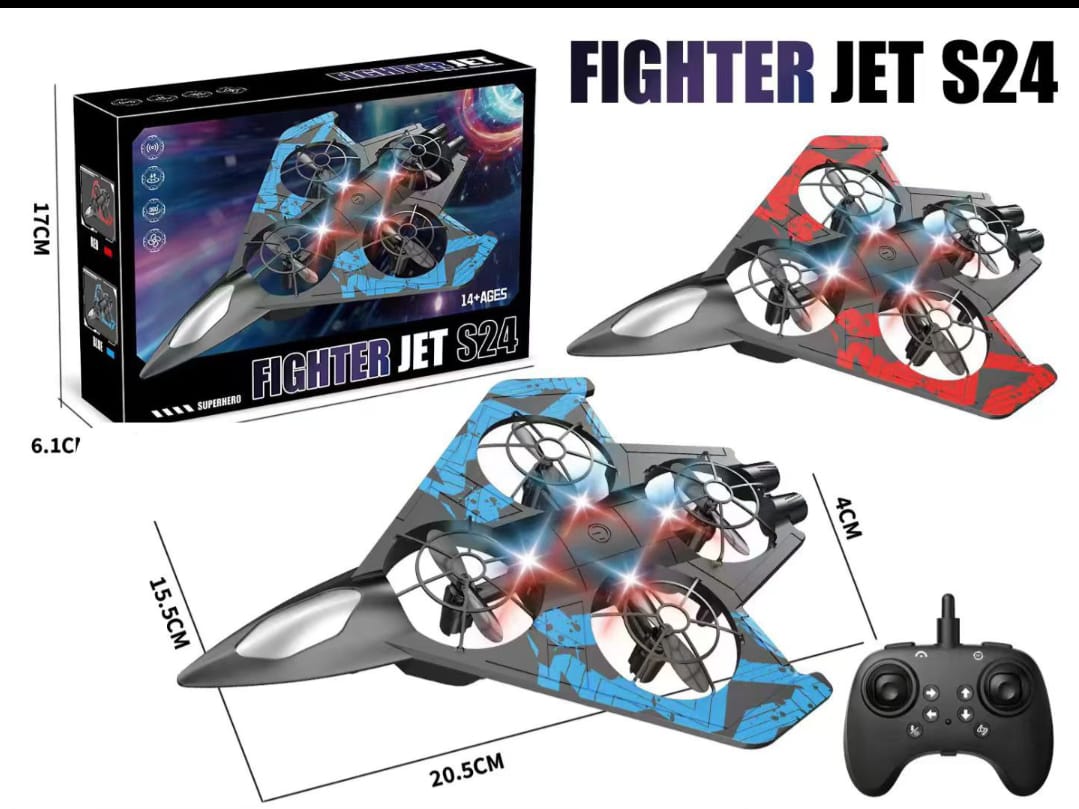 💥 EXCLUSIVE OFFER – LIMITED 💥 - 1 Pc Fighter Jet Toy S24 Model for Kids, Durable PC Material, Fun Play & Display at Affordable Price
