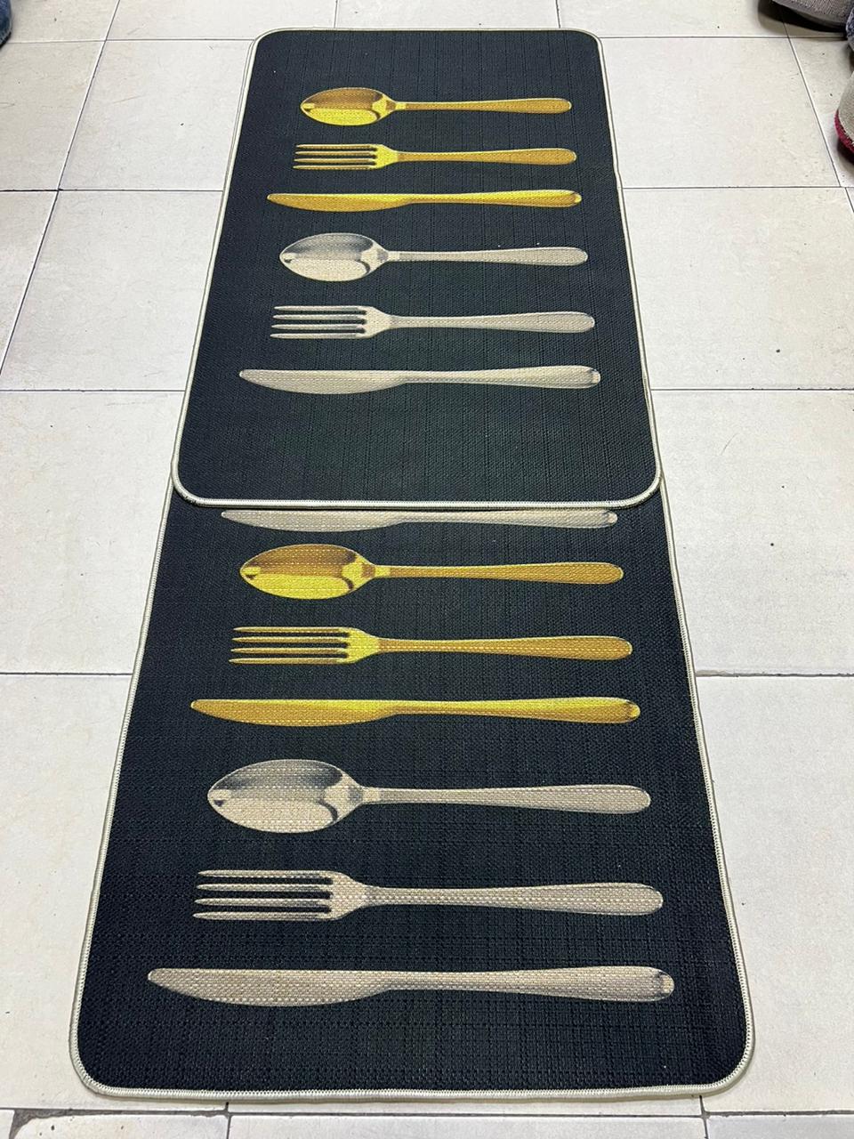 🔥 SPECIAL OFFER 🔥 - 1PC Rubber Kitchen Floor Mat  Non-Slip Dirt & Moisture Absorbing Modern Design