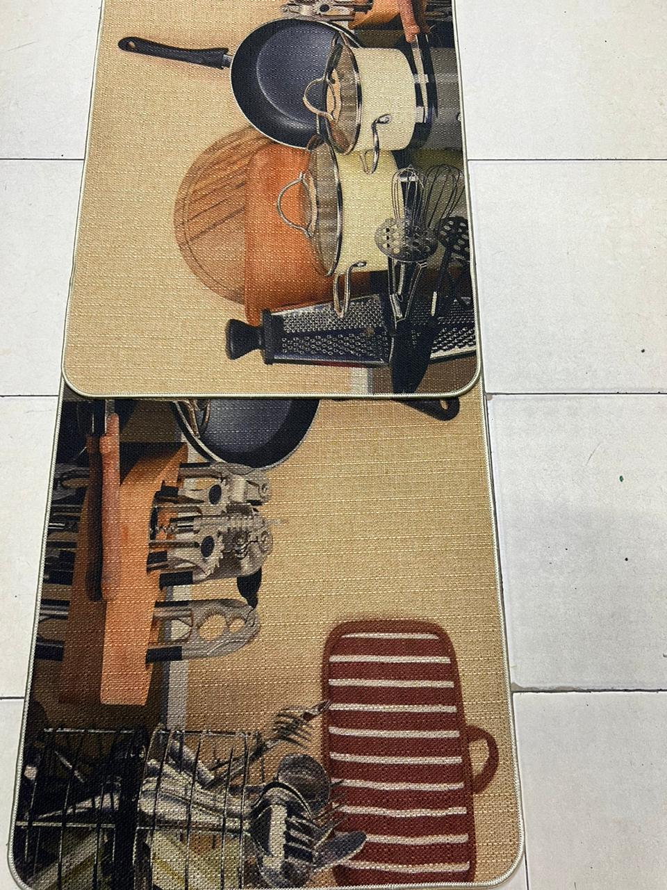 🔥 SPECIAL OFFER 🔥 - 1PC Rubber Kitchen Floor Mat  Non-Slip Dirt & Moisture Absorbing Modern Design