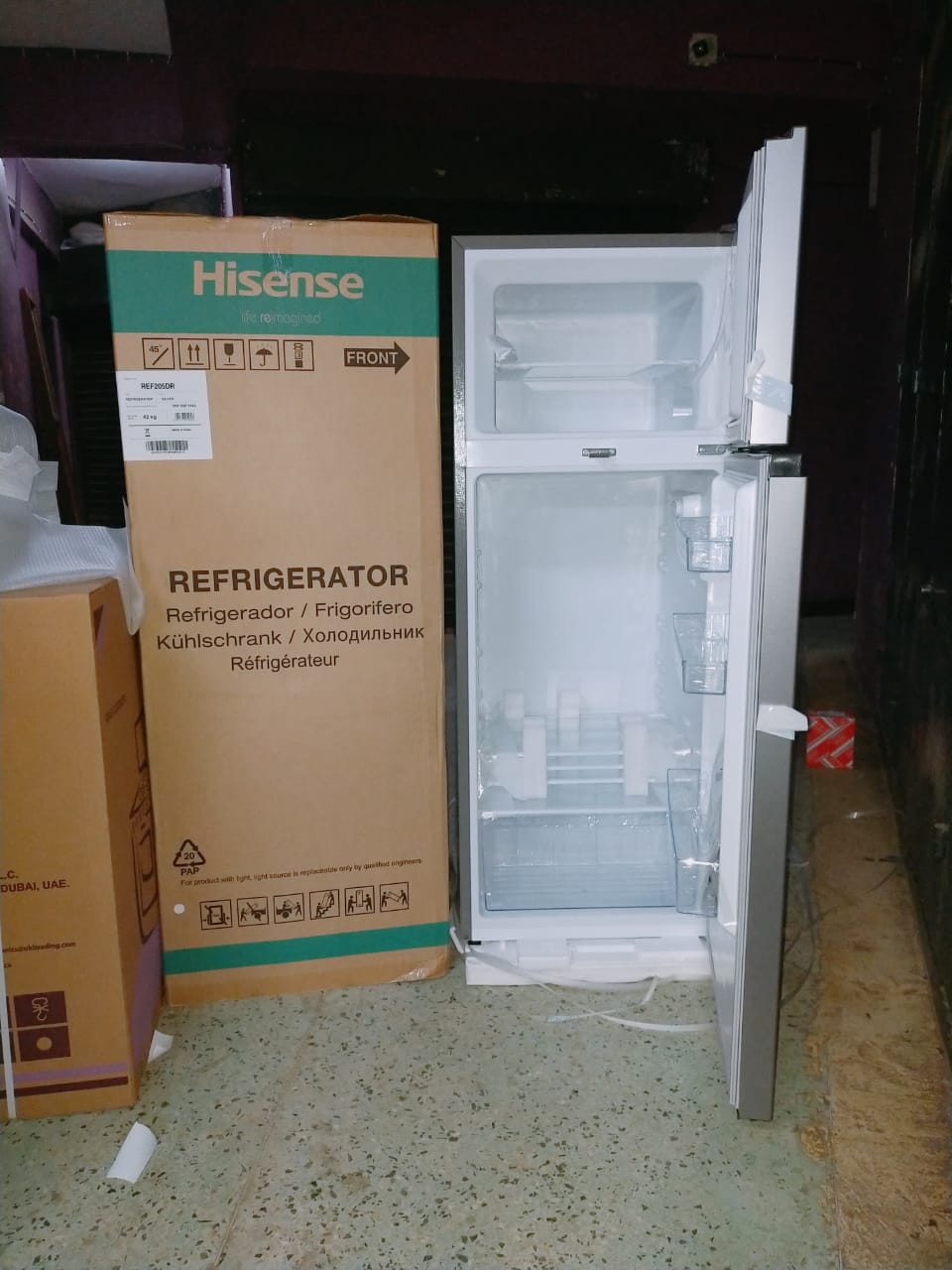 🎁 ⚡ FLASH OFFER ⚡ 1 PC Hisense 91L Double Door Fridge REF91DR | 2 Years Warranty | Energy Saving | Compact & Stylish
