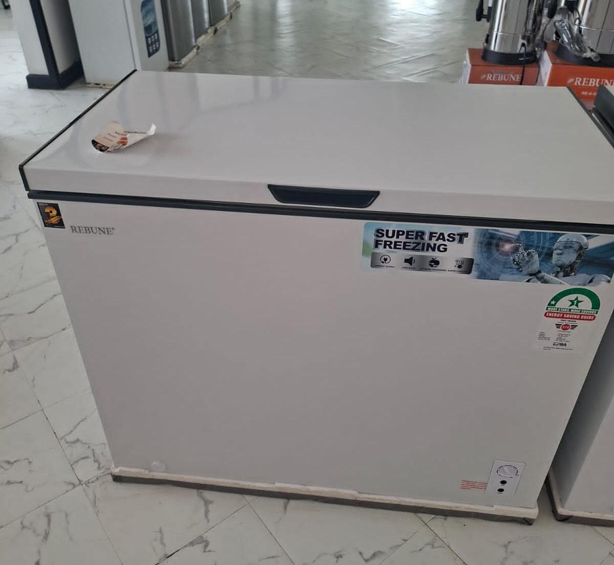 🎯 SMART OFFER 🎯 - 1 PC Rebune 200L Deep Freezer | Energy Saving | Easy to Clean | High Quality | Compact & Affordable