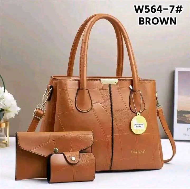 💥 DISCOUNT OFFER 💥 - 3 in 1 Women’s Handbag Set, Stylish Shoulder Bag, Crossbody & Clutch, Spacious, Durable Fashion Bags