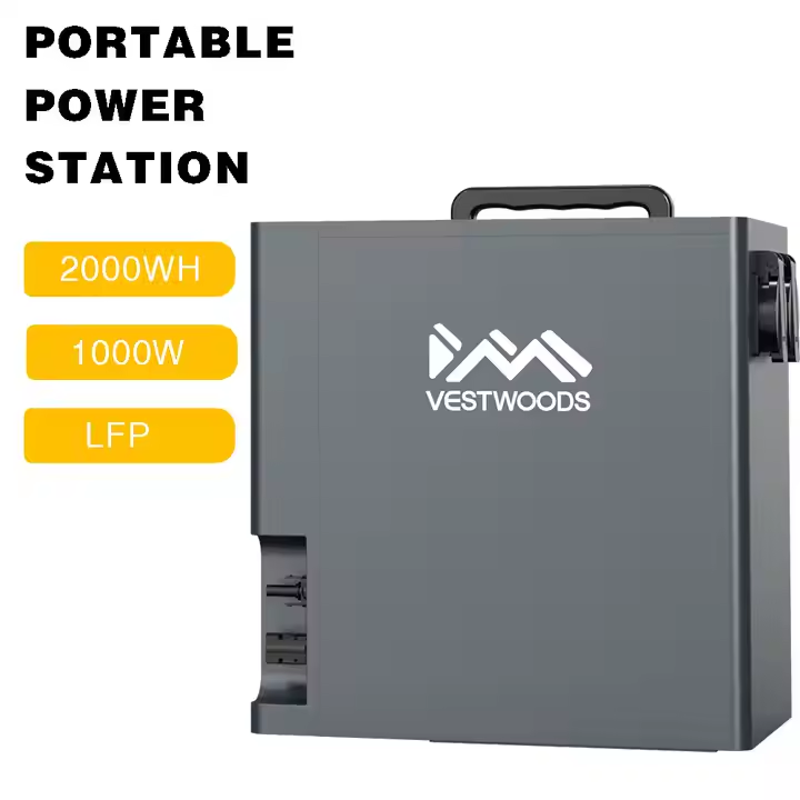[Special Offer] VESTWOODS Power Station 2000WH 1000W,Lithium Iron Phosphate (LiFePO₄) battery, with a surge power capability of up to 1500W or 2000W,2yrs Warranty,10yrs Lifespan