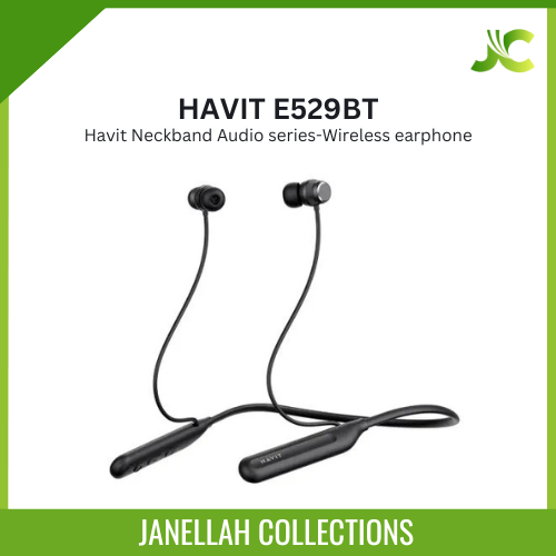 [Christmas Clearance Sale] Havit Neckband Audio series-Wireless earphone, model E529BT, wireless Bluetooth earphones designed for comfort and extended use