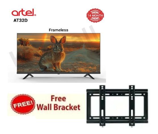 Artel 32 inch Frameless Digital TV(AT32D) with 3Months Warranty,AC Energy Saving Televison