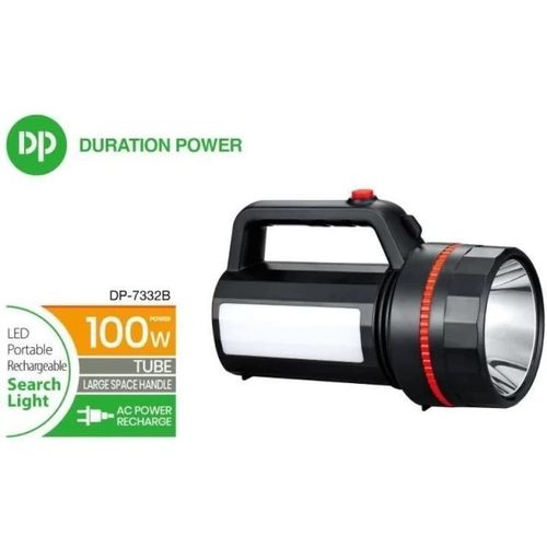 Dp Original 7332B (RECHARGEABLE LED SEARCH LIGHT) 100W Power, Multifunctional Torch