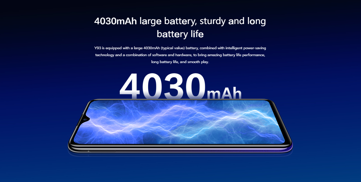 Refurbished VIVO Y93 6.2 inch 64GB 4030mAh Dual SIM 2G/3G/4G Qualcomm Snapdragon 439 Smartphone Affordable Phone