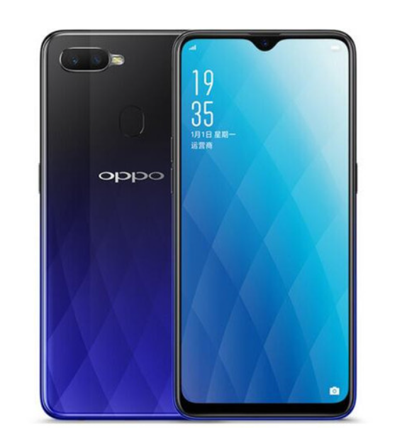 Refurbished OPPO A7x F9 128GB 6.3 inches 16MP+16MP 3500mAh rear fingerprint scanner, facial recognition dual-SIM smartphone