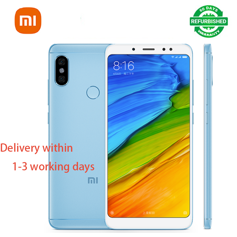 Refurbished Phone Redmi Note 5 64GB 5.99 inches 13MP+12MP 4000mAh Dual SIM Smartphone