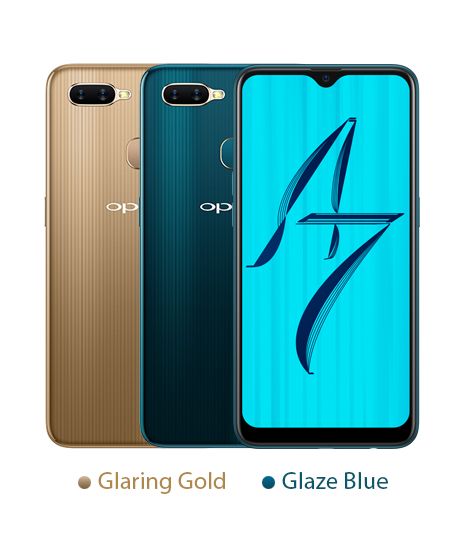 Refurbished  OPPO A7 A5s smart phone 64GB+4GB 6.2 inch fingerprint recognition, face recognition Front Camera16MP Rear Camera13MP+2MP 4230mAh 2G 3G 4G/LTE
