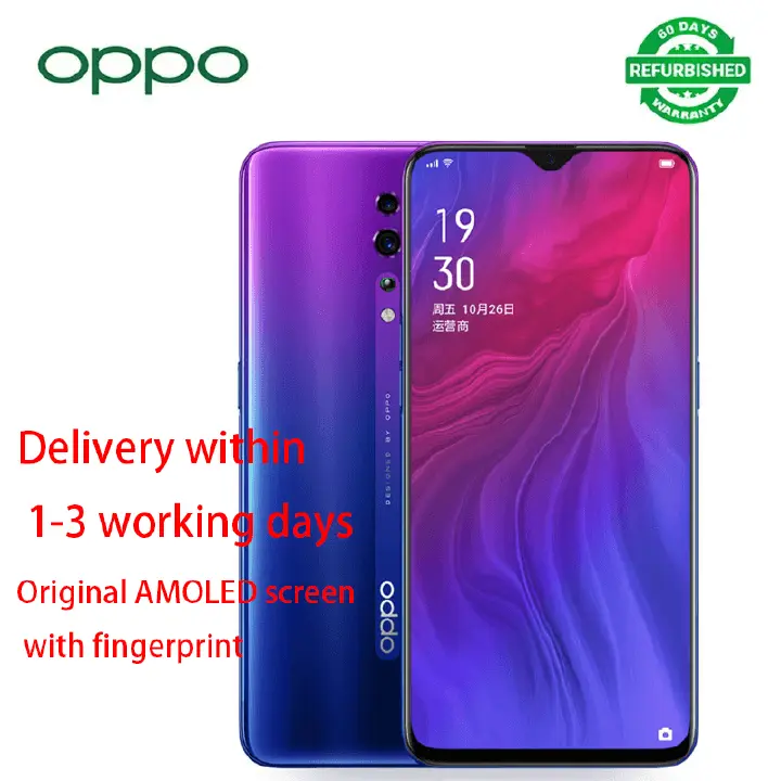 Refurbished oppo Reno Z 6.4 inch 8+128GB/6+256GB 4035mAh Face Unlock No Fingerprint Dual nano-SIM/Nano-SIM/Nano-USIM