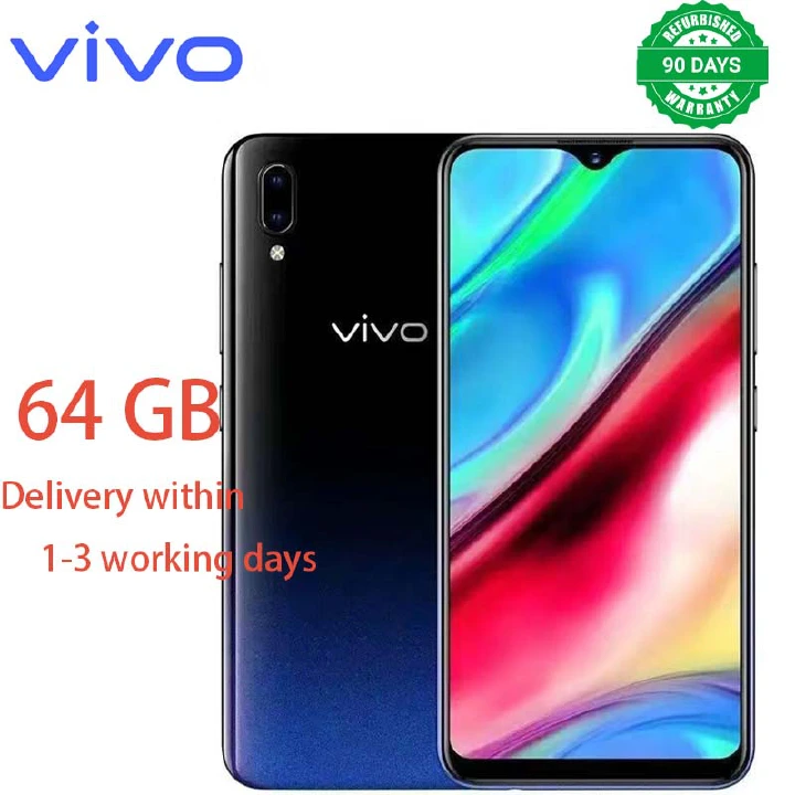 Refurbished VIVO Y93s Y93  6.2 inch 64GB 4030mAh Dual SIM 2G/3G/4G Qualcomm Snapdragon 439 Smartphone Affordable Phone