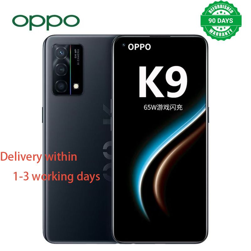 Refurbished Phone OPPO K9 5G Phone, 6.43-inch, 128GB/256GB, 4300mAh, Qualcomm Snapdragon 768G, 64MP+32MP, Dual SIM