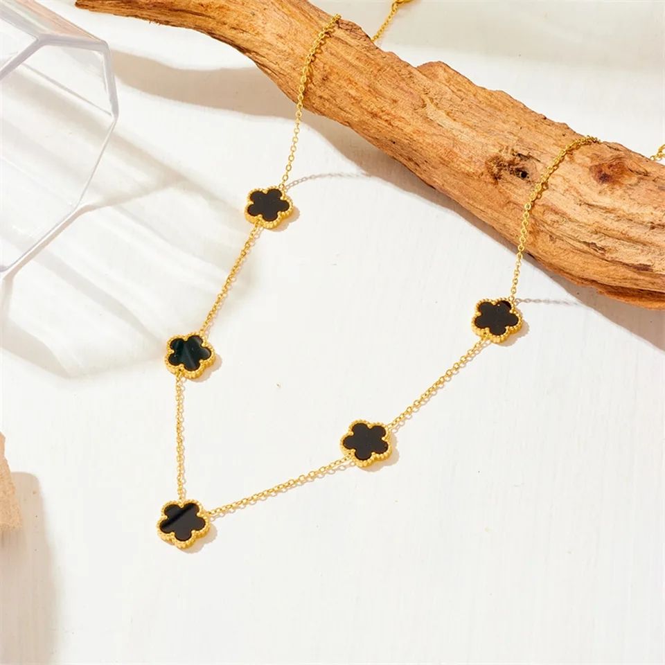 Stainless Steel Clover Jewelry Necklace