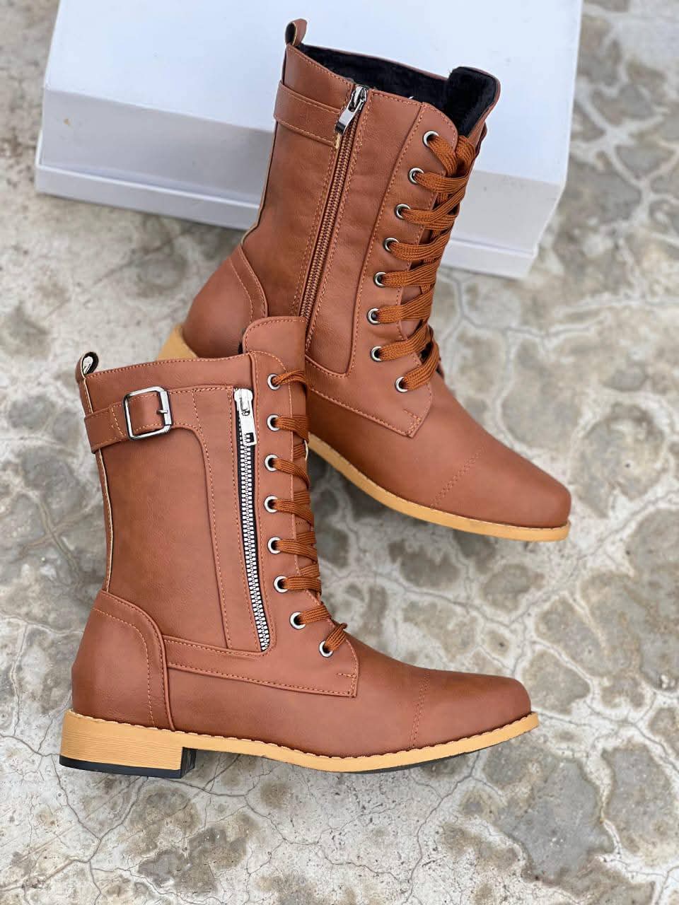 Quality stylish Women's  cowboy boots side zip boots,Western  flat sole boots  winter shoes