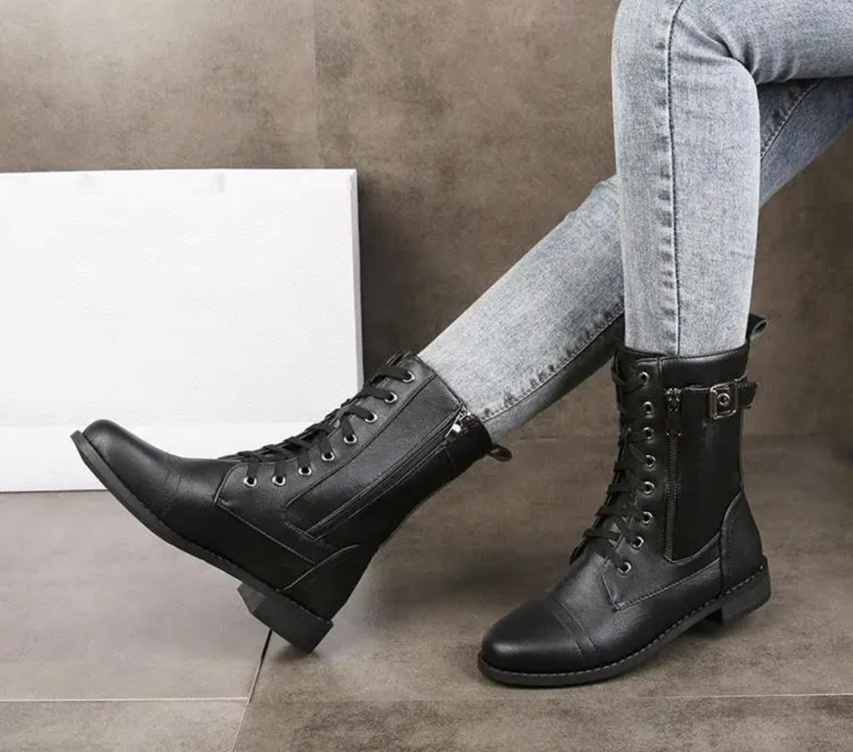 Quality stylish Women's  cowboy boots side zip boots,Western  flat sole boots  winter shoes