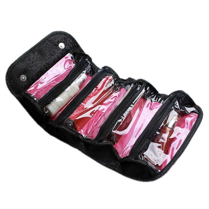 Roll N Go Cosmetics Roll N Go Make Up Bag Travel Cosmetic Bag Portable Makeup Bag/ Pouch WomenBathroom Washbag Multifunctional Toiletry Kit Storage Box