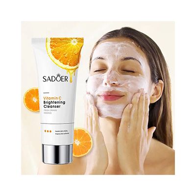 Vitamin C Brightening Face Cleanser Sadoer Vitamin C Moisturizing Cleansing mabox alternative Facial Cleanser Organic Whitening Cream Face Wash