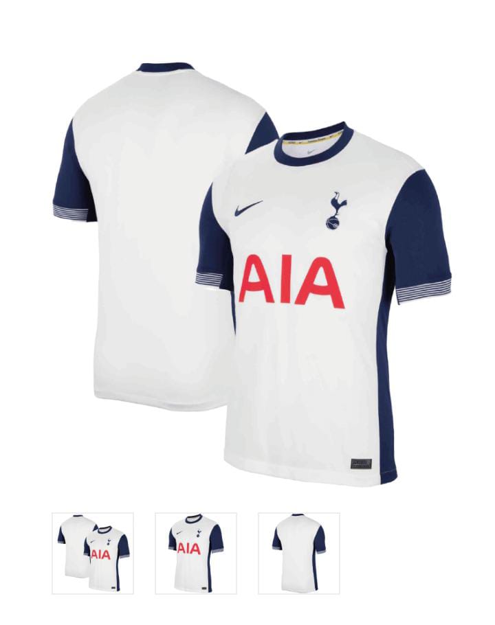 2024/2025 Best Quality New Season TOTTENHAM HOTSPUR FC Original HOME Kit Football Jersey ; New Authentic Unisex Jersey