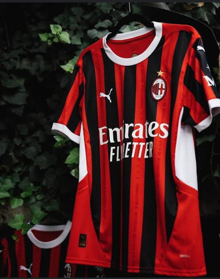 2024/2025 Best Quality New Season AC MILAN Original Home Kit Football Jersey ; New Authentic Unisex Jersey