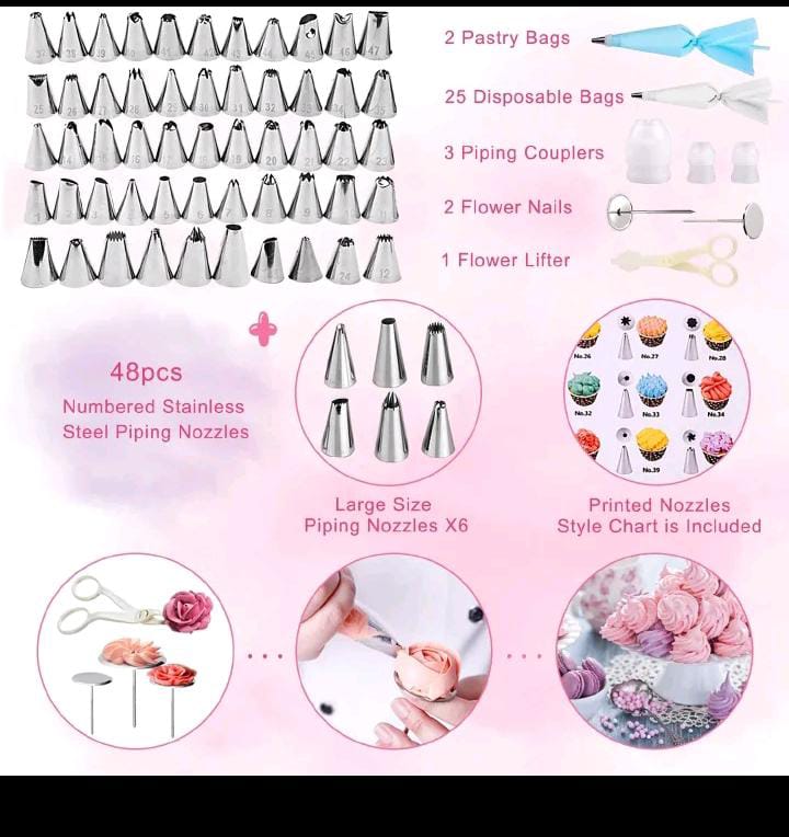 ♦️OFFER!! OFFER!! 106 PCS BAKING TOOLS
Easy To Clean & Durable Baking Tools & Accessories , Baking Tools Set