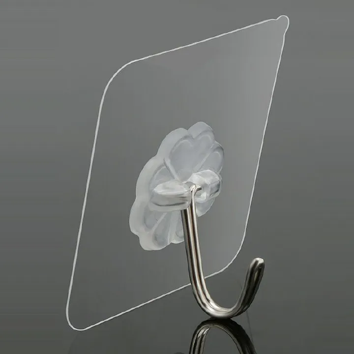 【Promotion】Set of 10PCS Transparent Non-marking Hook Kitchen Bathroom Accessories