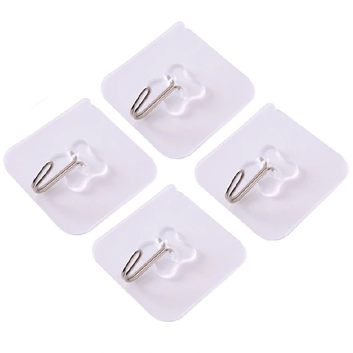 【Promotion】Set of 10PCS Transparent Non-marking Hook Kitchen Bathroom Accessories