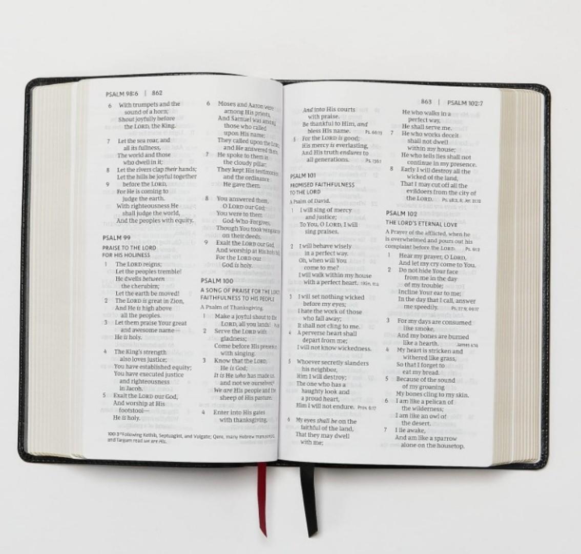 NKJV COMPACT REFERENCE BIBLE, HOLY BIBLE, NEW KING JAMES VERSION BIBLE, LEATHER COVER BIBLE, THUMB INDEX BIBLE