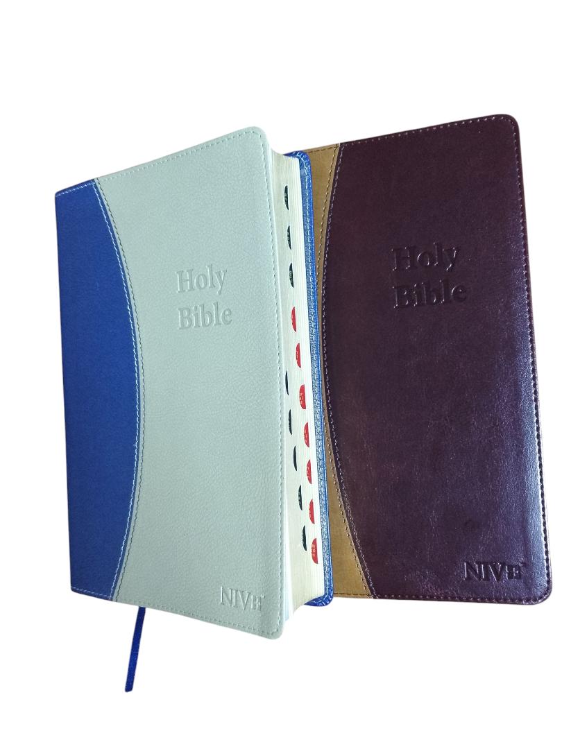 NIV REFERENCE BIBLE LEATHER COVER, HOLY BIBLE, NEW INTERNATIONAL VERSION BIBLE, THUMB INDEX BIBLE