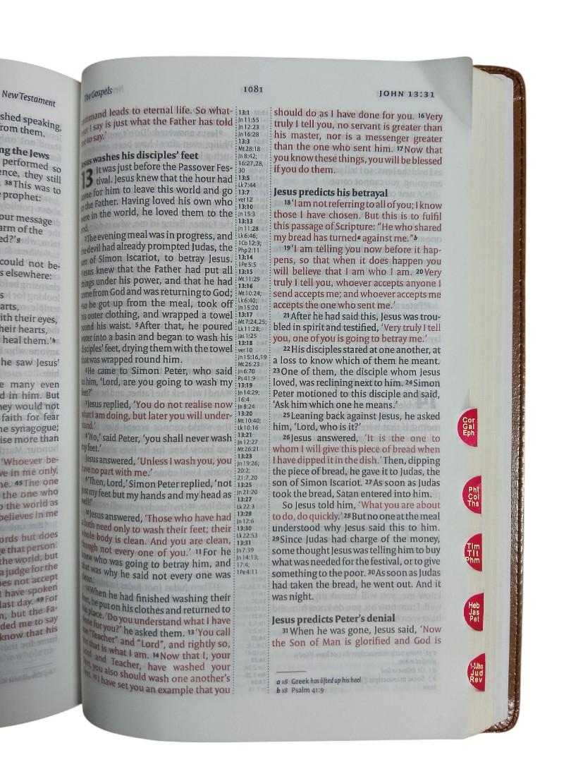 NIV REFERENCE BIBLE LEATHER COVER, HOLY BIBLE, NEW INTERNATIONAL VERSION BIBLE, THUMB INDEX BIBLE