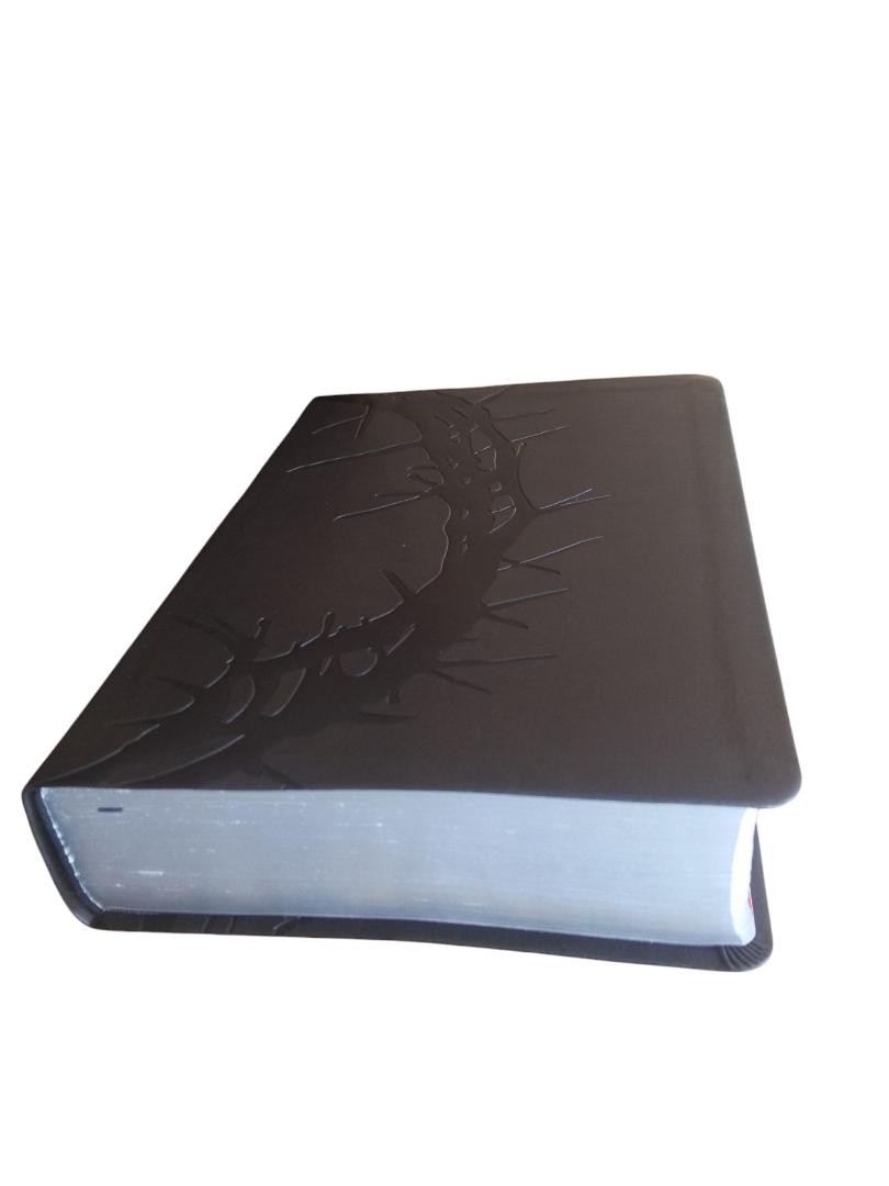 NKJV STUDY BIBLE BLACK LEATHER COVER BIBLE THUMB INDEX BIBLE, NEW KING JAMES VERSION BIBLE