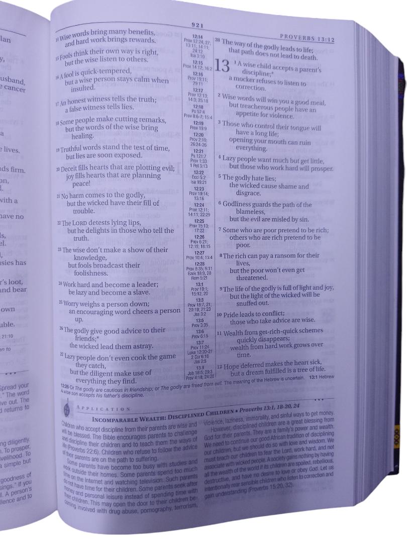 AFRICAN STUDY BIBLE, NLT BIBLE HARDCOVER, NEW LIVING TRANSLATION BIBLE