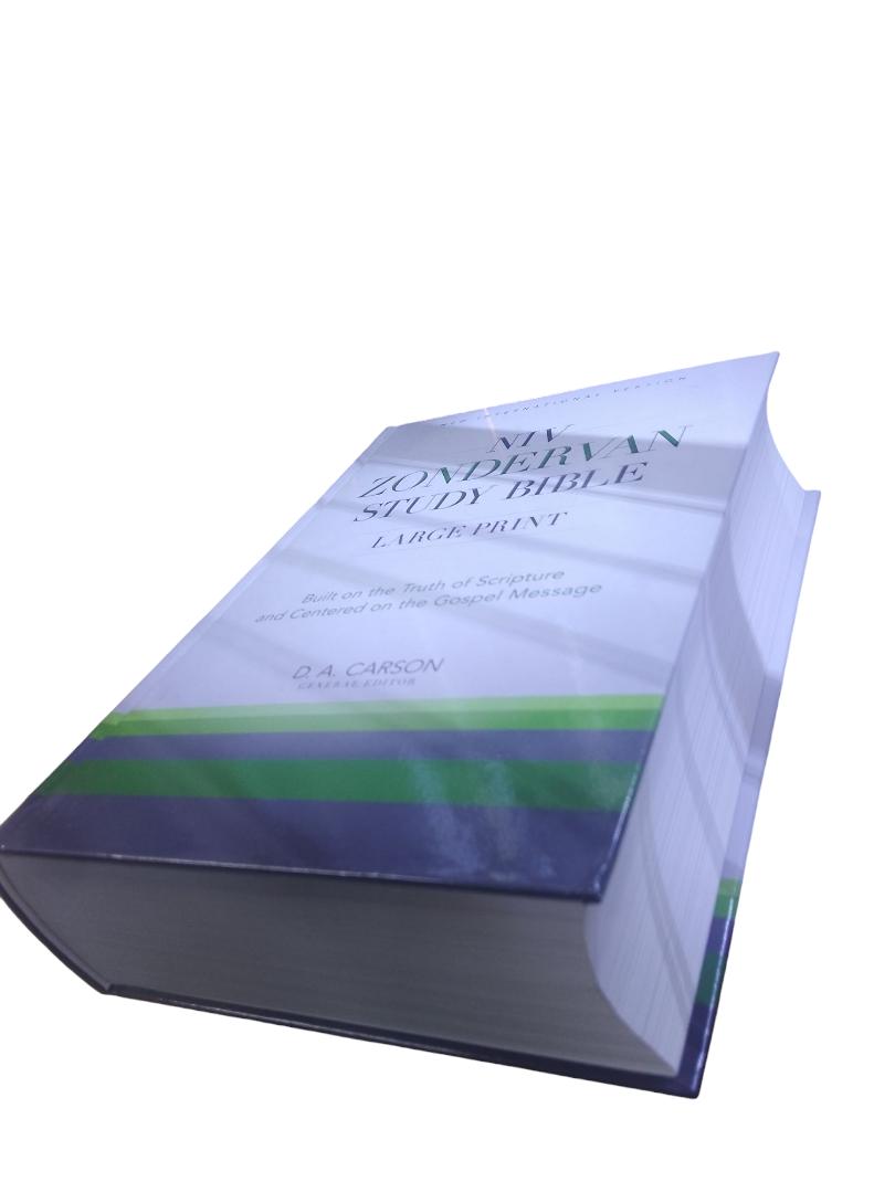 NIV ZONDERVAN STUDY BIBLE LARGE PRINT, HARDCOVER, HOLY BIBLE, NEW INTERNATIONAL VERSION STUDY BIBLE