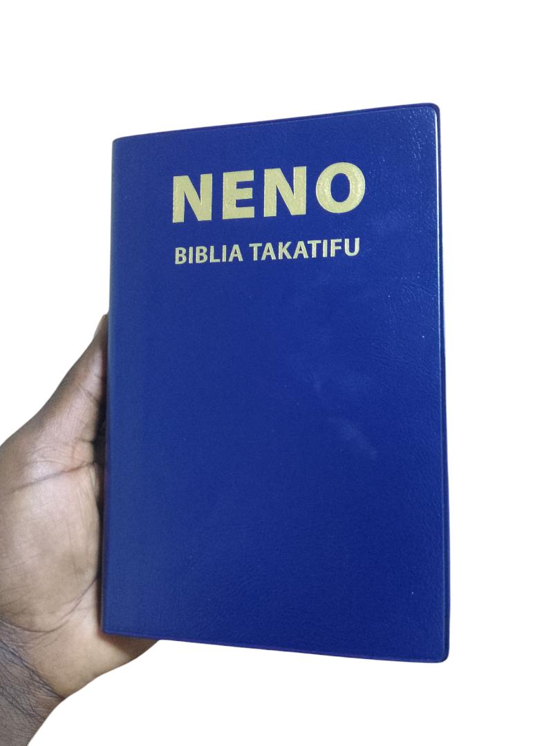 NENO COMPACT BIBLICA, NIV TRANSLATION BLUE, NEW INTERNATIONAL VERSION, SWAHILI BIBLE, HOLY BIBLE