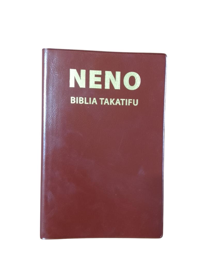 NENO BIBLICA TAKATIFU, COMPACT BIBLE, HOLY BIBLE, NEW INTERNATIONAL VERSION, SOFT COVER BROWN BIBLE, SWAHILI BIBLE