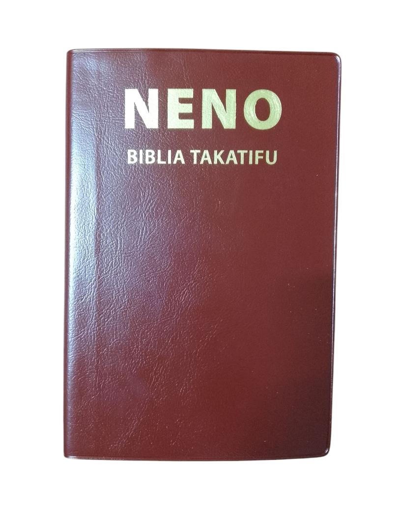 NENO BIBLICA TAKATIFU, COMPACT BIBLE, HOLY BIBLE, NEW INTERNATIONAL VERSION, SOFT COVER BROWN BIBLE, SWAHILI BIBLE