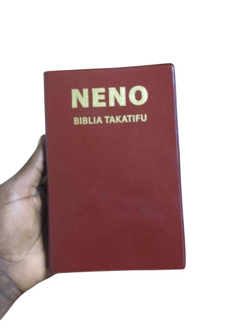 NENO BIBLICA TAKATIFU, COMPACT BIBLE, HOLY BIBLE, NEW INTERNATIONAL VERSION, SOFT COVER BROWN BIBLE, SWAHILI BIBLE