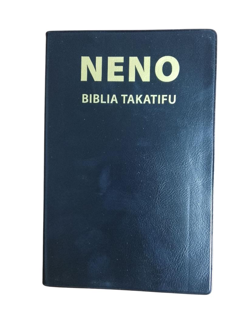 NENO BIBLICA TAKATIFU, COMPACT BIBLE, HOLY BIBLE, NIV BIBLE, NEW INTERNATIONAL VERSION BIBLE, SOFT COVER BLACK, SWAHILI BIBLE