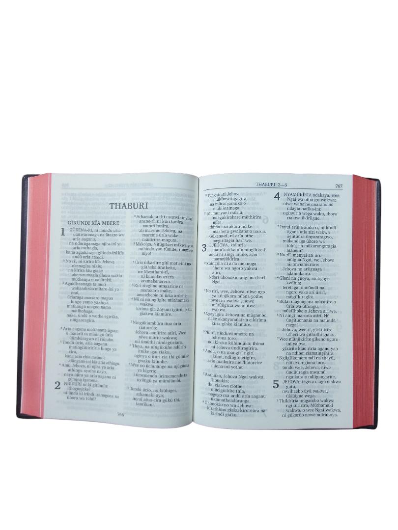GIKUYU LARGE PRINT BIBLE, IBUKU RIA NGAI, LARGE PRINT BIBLE, SOFTCOVER BLACK RED EDGE