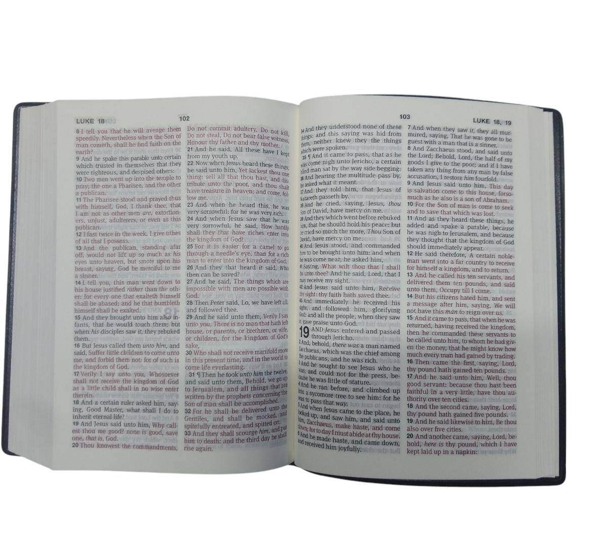 KJV SOFT COVER BLUE, KING JAMES VERSION BIBLE, HOLY BIBLE