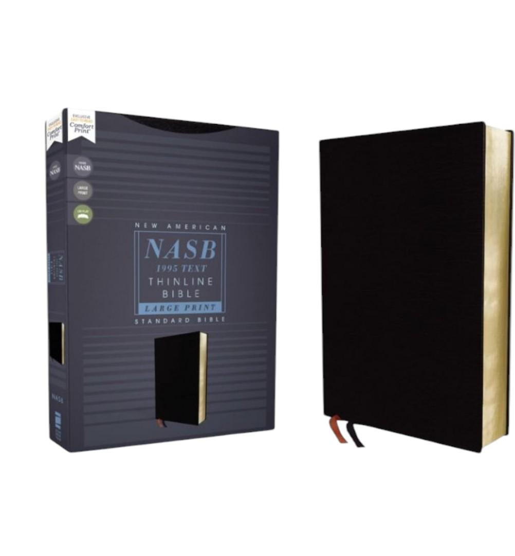 NEW AMERICAN STANDARD BIBLE, THINLINE BIBLE, LARGE PRINT BIBLE, HOLY BIBLE, LEATHER COVER BIBLE, GOLD EDGE BIBLE, NASB