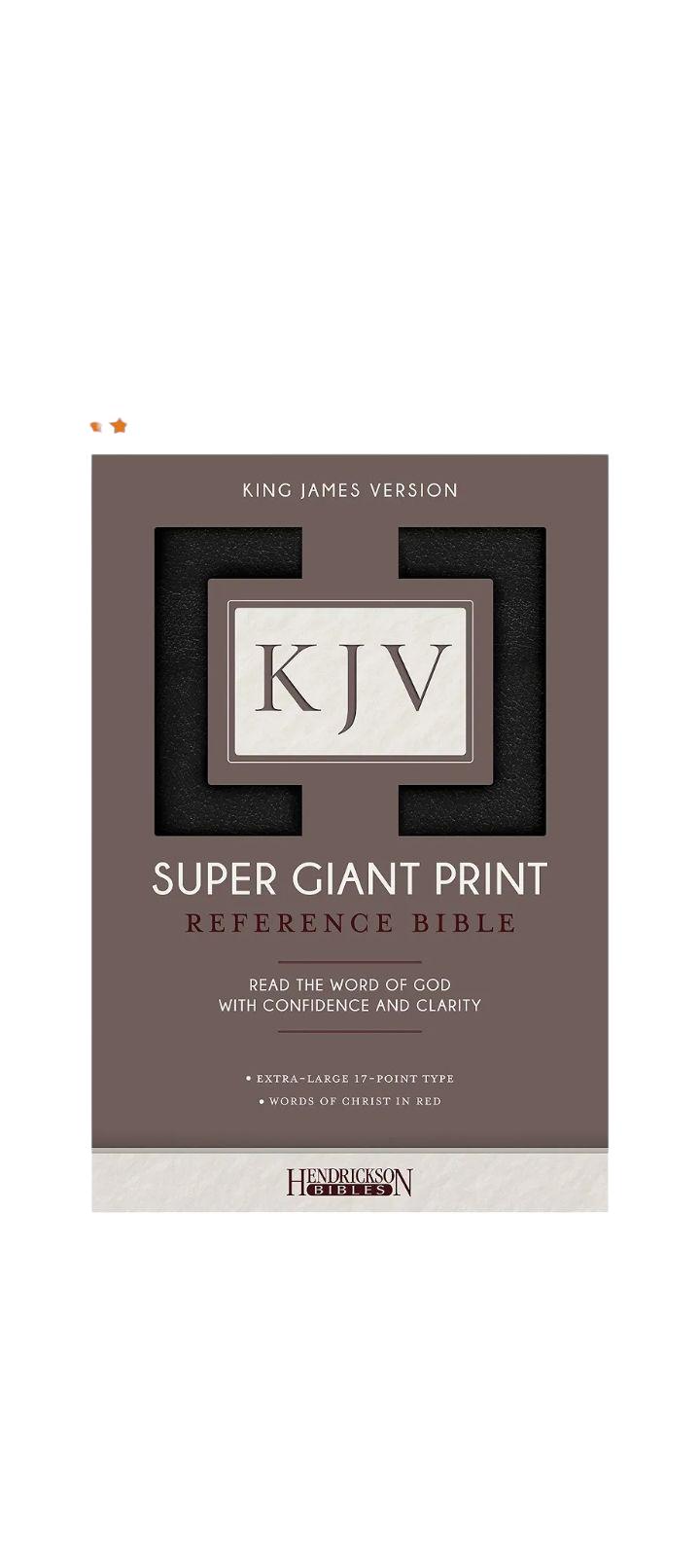 KJV SUPER GIANT PRINT BIBLE, LEATHER COVER BIBLE, HOLY BIBLE, KING JAMES VERSION BIBLE
