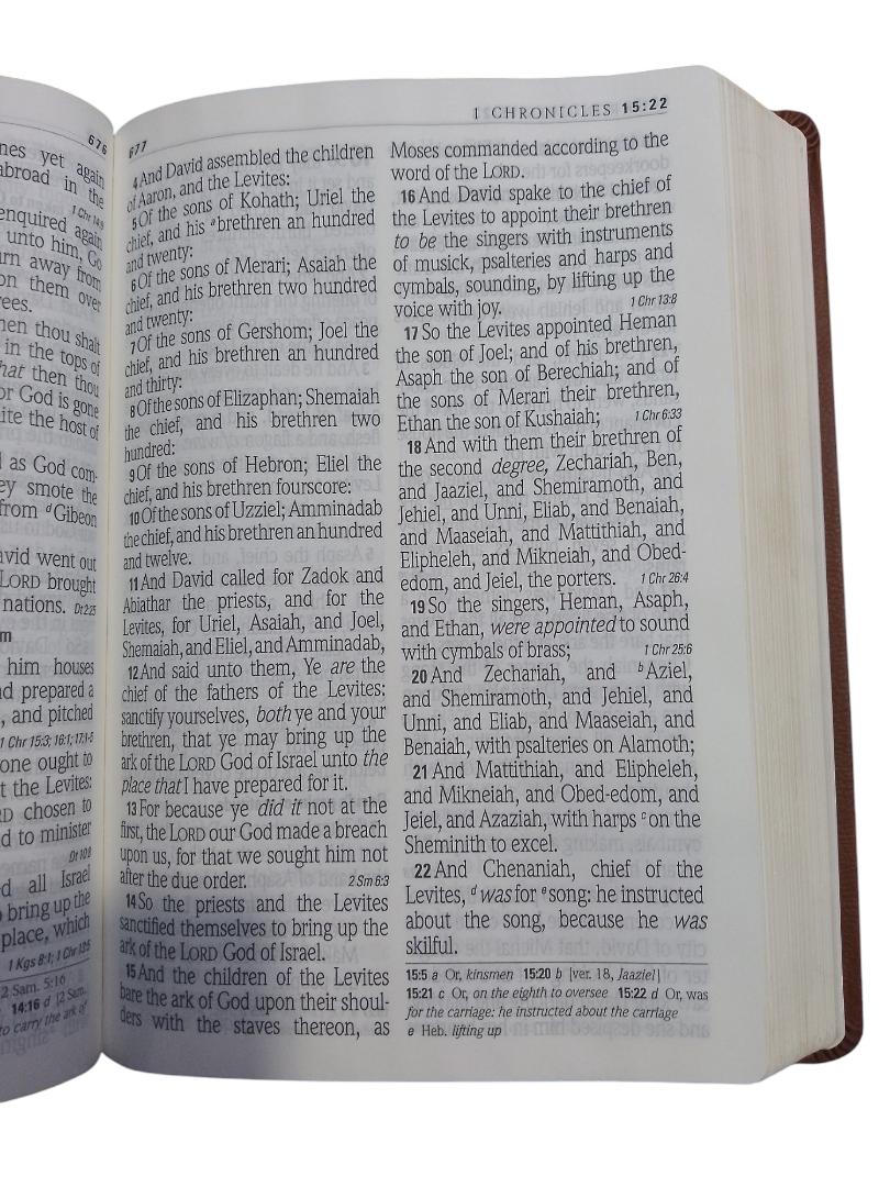 KJV SUPER GIANT PRINT BIBLE, LEATHER COVER BIBLE, HOLY BIBLE, KING JAMES VERSION BIBLE