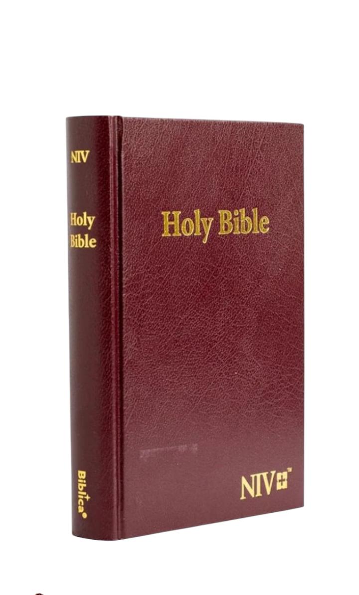 NIV STANDARD BIBLE, NEW INTERNATIONAL VERSION BIBLE, HARD COVER BIBLE, HOLY BIBLE BROWN