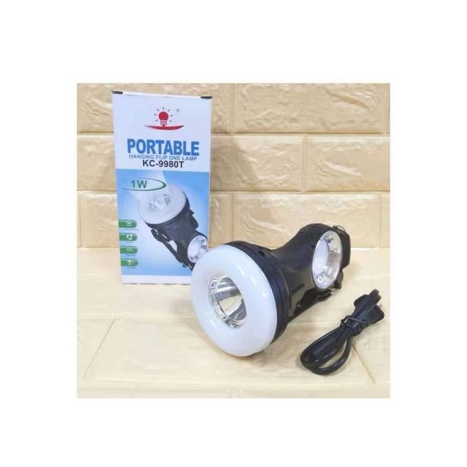 [SPECIAL OFFER] KC Portable Hanging Flip LED Solar Torch is great for outdoor use, camping and internal house lighting. It is rechargeable by the built-in solar panel and the AC charger provided.