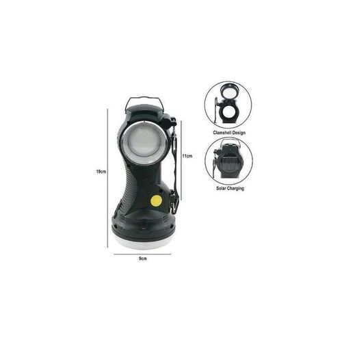 [SPECIAL OFFER] KC Portable Hanging Flip LED Solar Torch is great for outdoor use, camping and internal house lighting. It is rechargeable by the built-in solar panel and the AC charger provided.